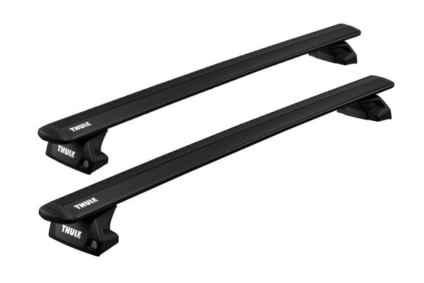 Thule WingBar Evo Black for Thule roof bars for Dacia Duster 5 door SUV 2014 to 2017 with roof rails