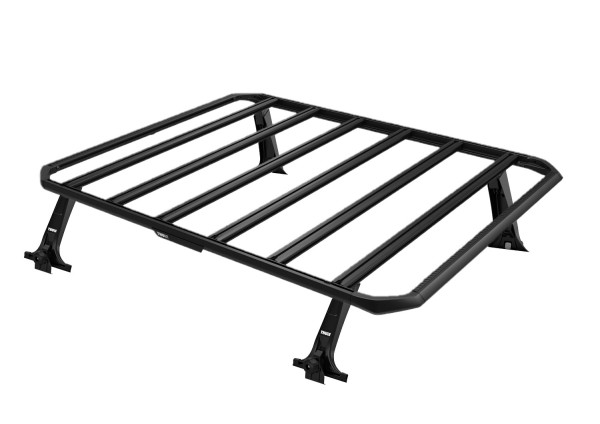 Thule Caprock XXL roof platform including rain gutter high foot pack