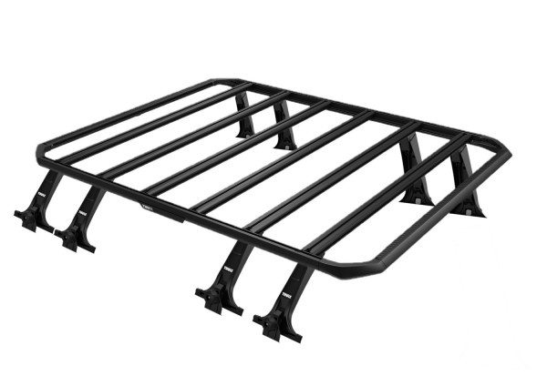 Thule Caprock XXL roof platform including rain gutter high foot pack