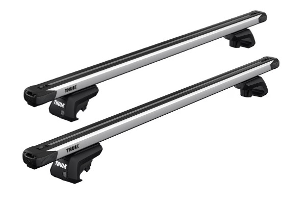 Thule slide bar evo roof bars for vehicles with raised roof rails