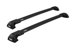 Thule Flush Rail WingBar Edge roof bars in black