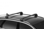 Thule Flush Rail WingBar Edge roof bars in black