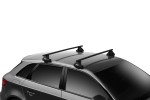 Thule square bar evo roof bars for vehicles with a normal roof