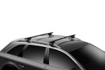 Thule square bar evo roof bars for vehicles with raised roof rails