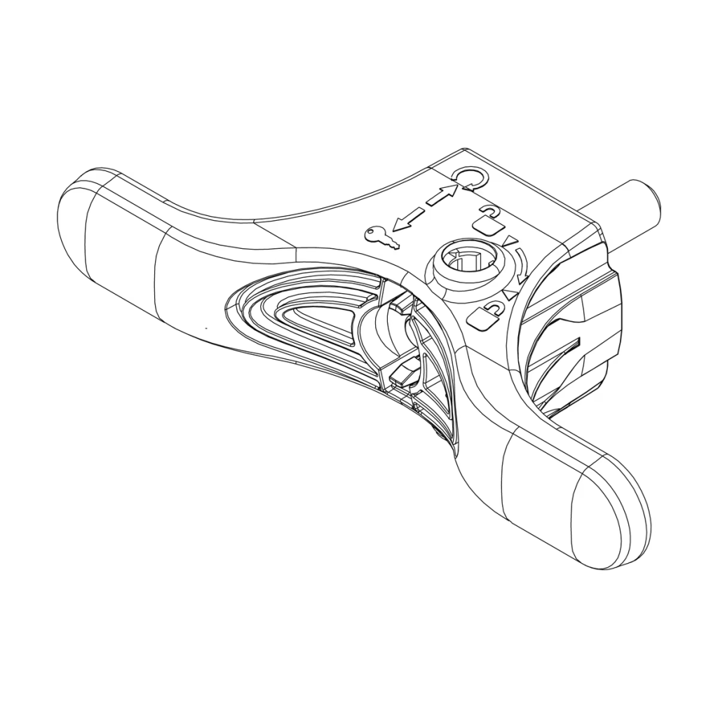Thule 1500052295 bike carrrier handle excluding lock