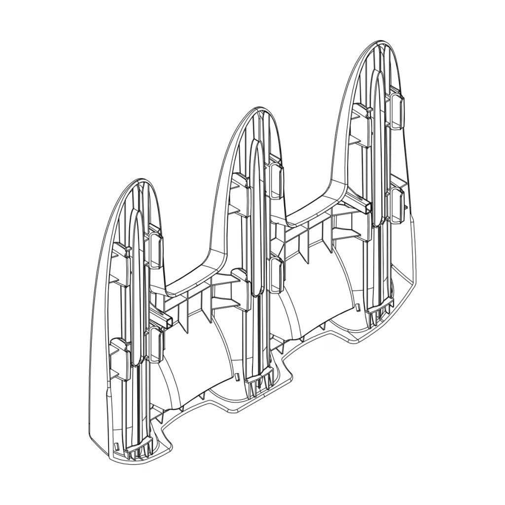 Thule 1500052600 wheel holder tray