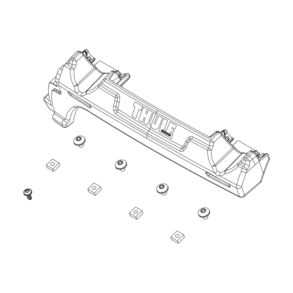 Thule 1500052683 end cap wheel tray