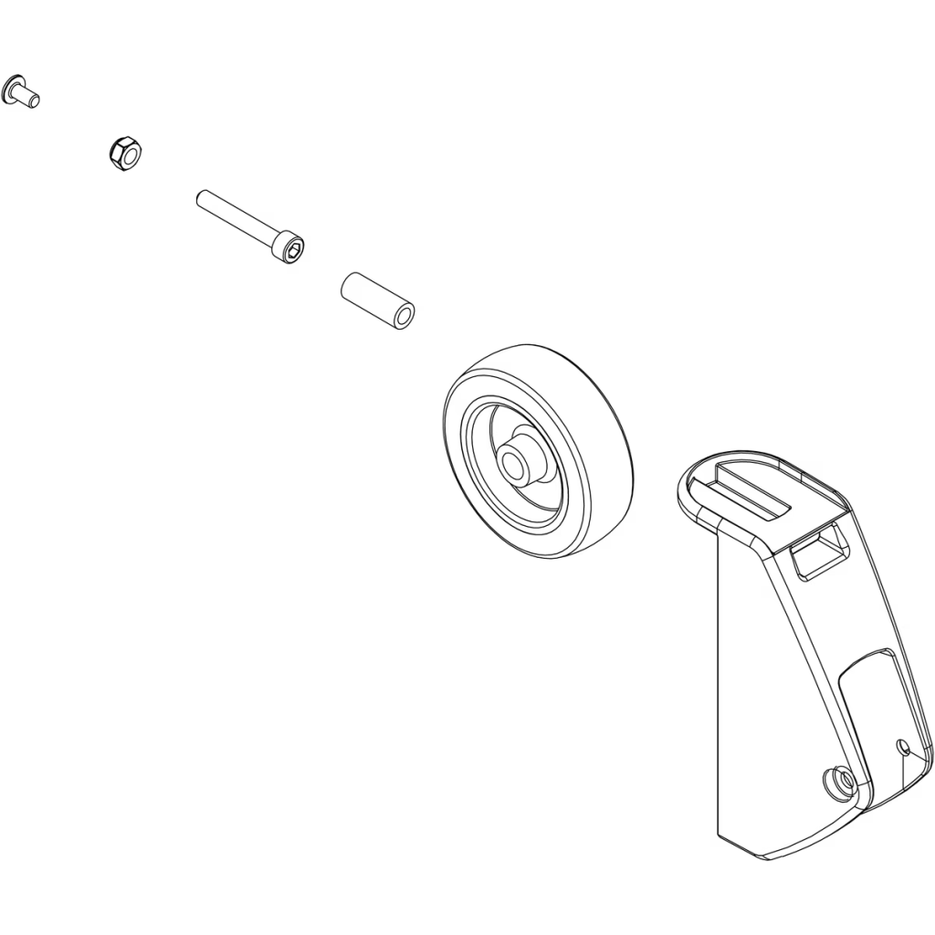 Thule 1500052848 transport wheel kit left