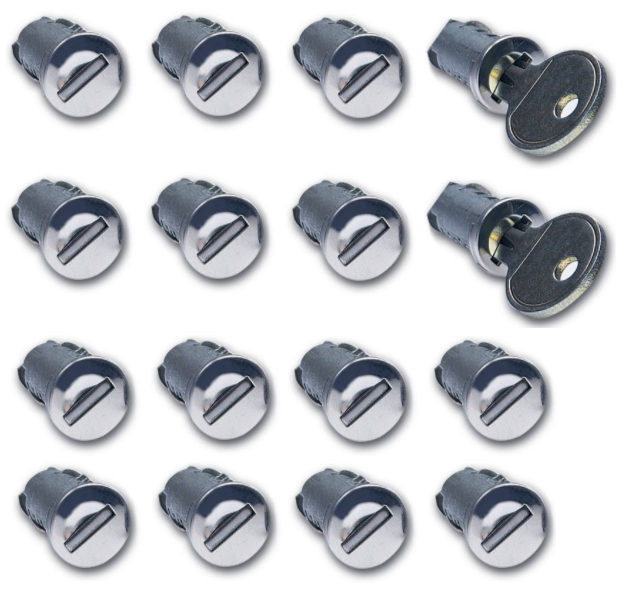 Set of 16 Thule locks and keys