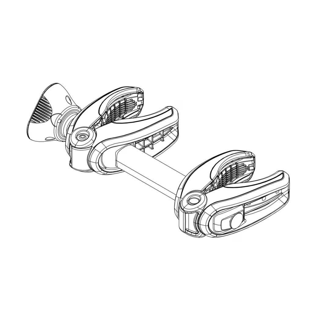 Bike arm - double clamp
