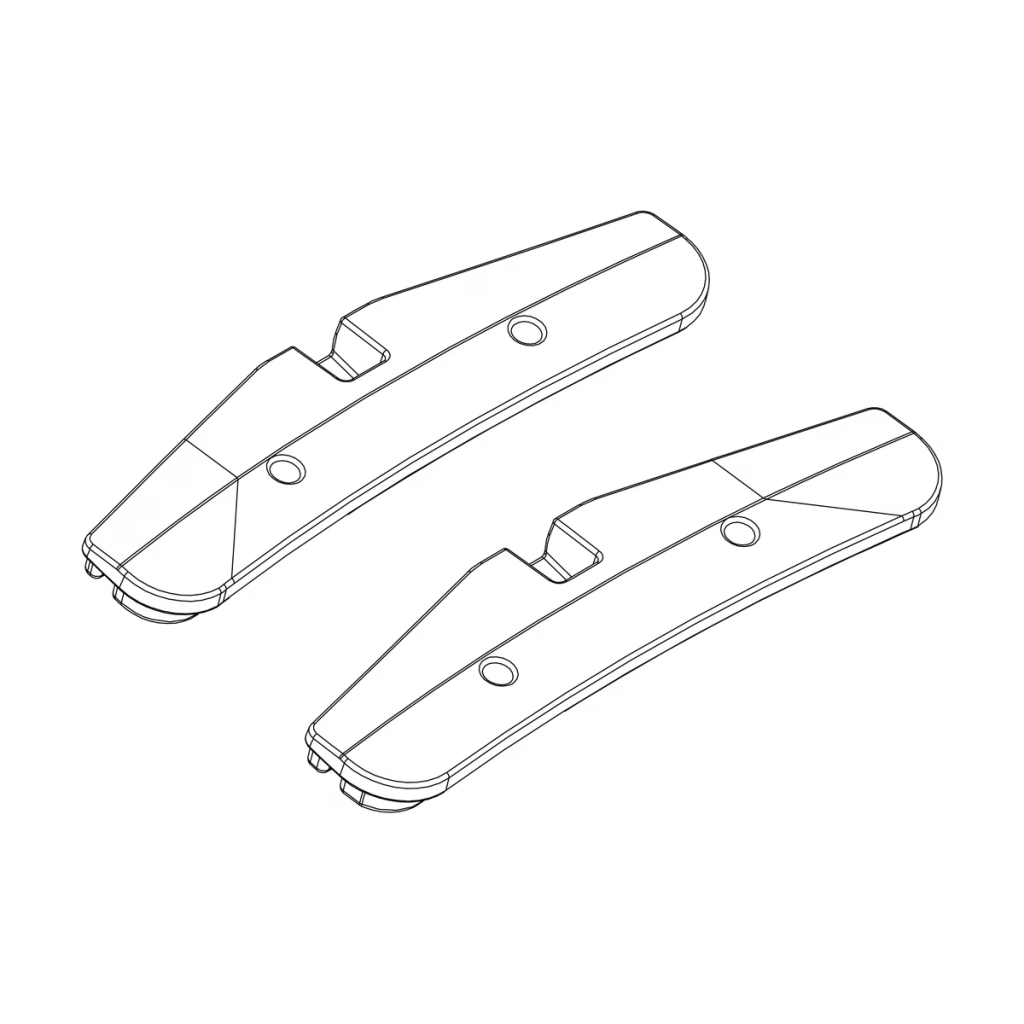 Thule 1500054290 foot pads lower