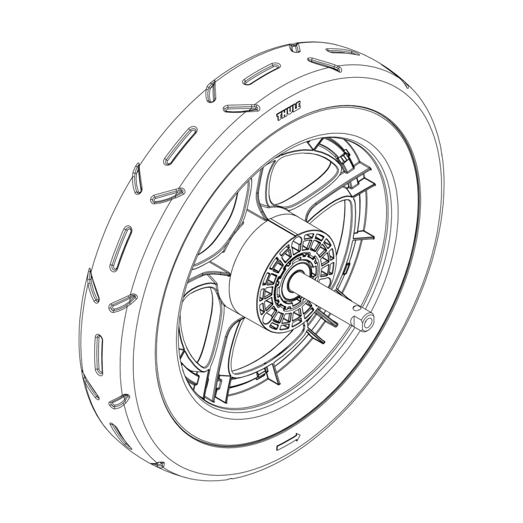 Thule 1500054051 rear wheel right