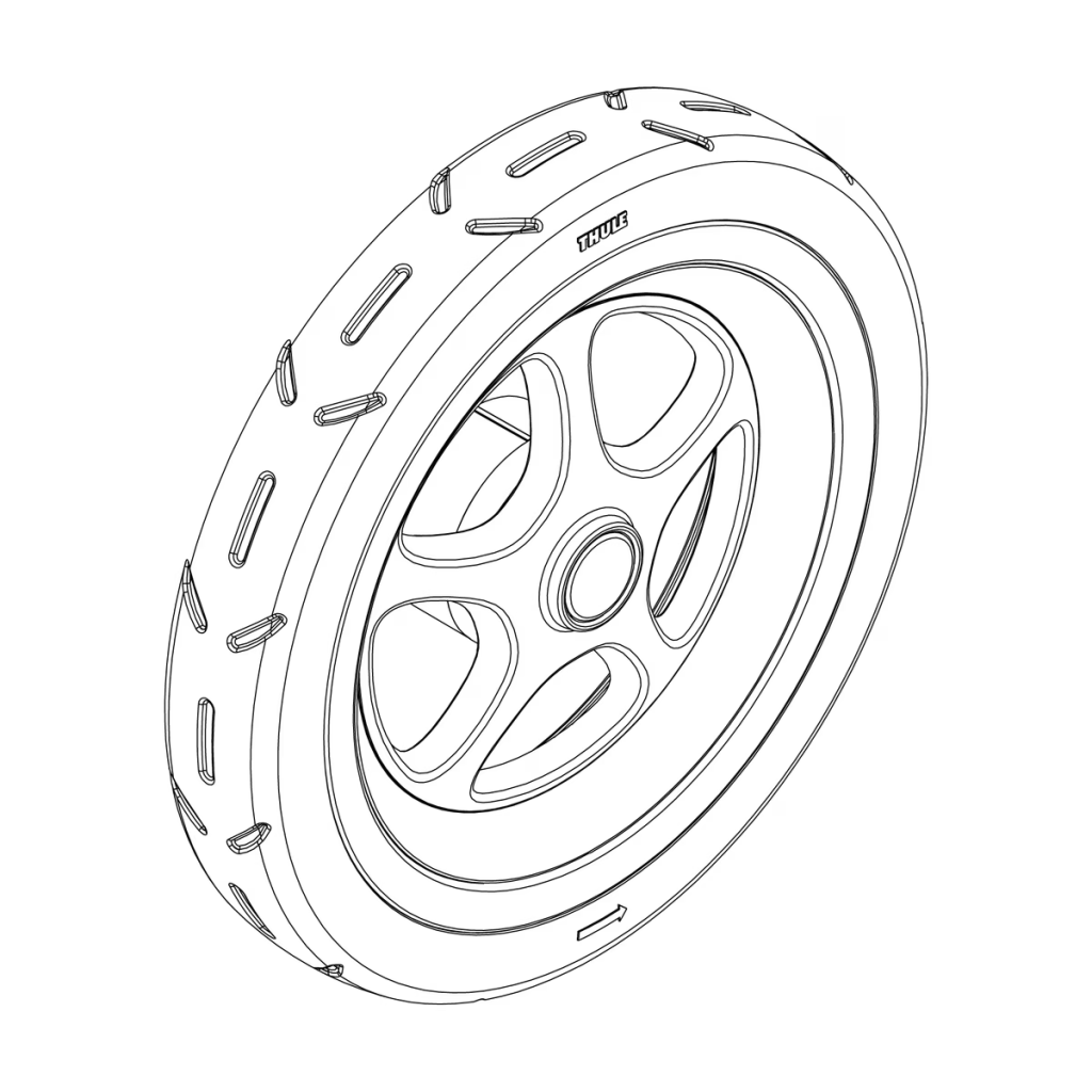 Thule 1500054052 rear wheel left