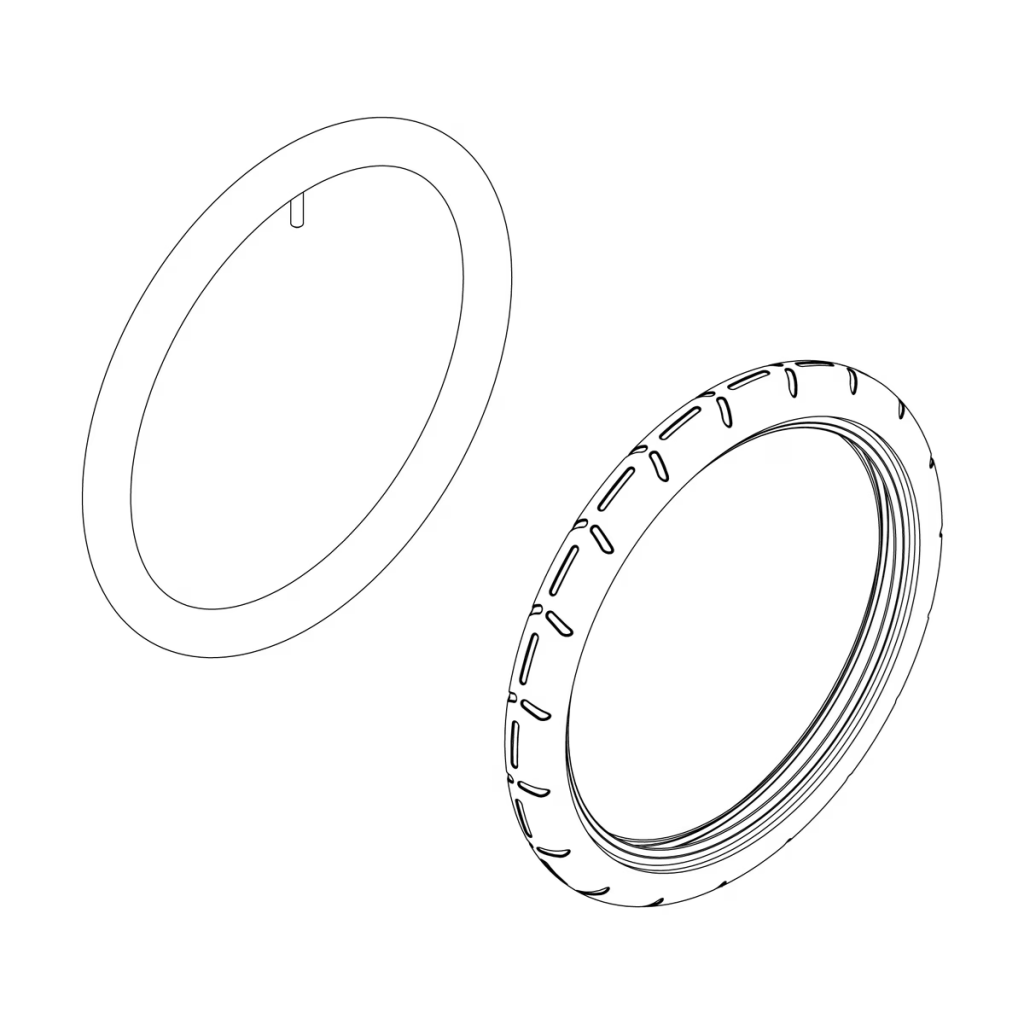Thule 1540107014 tyre and inner tube 16 inch