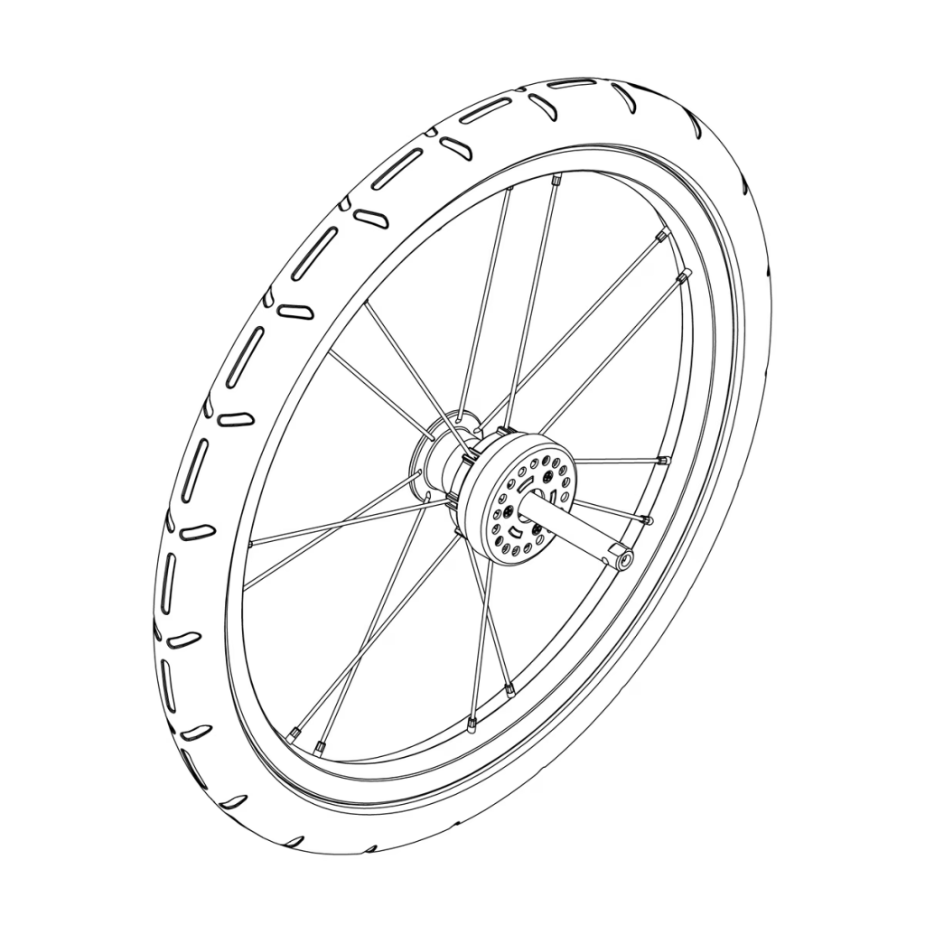 Thule 1500054553 wheel assembly right