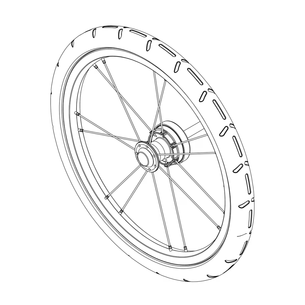 Thule 1500054554 wheel assembly left