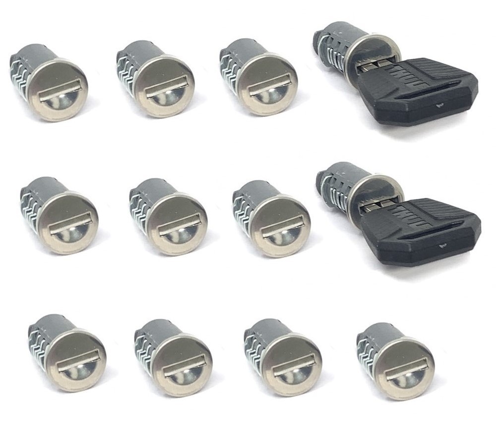 Set of 12 Thule locks and comfort keys	