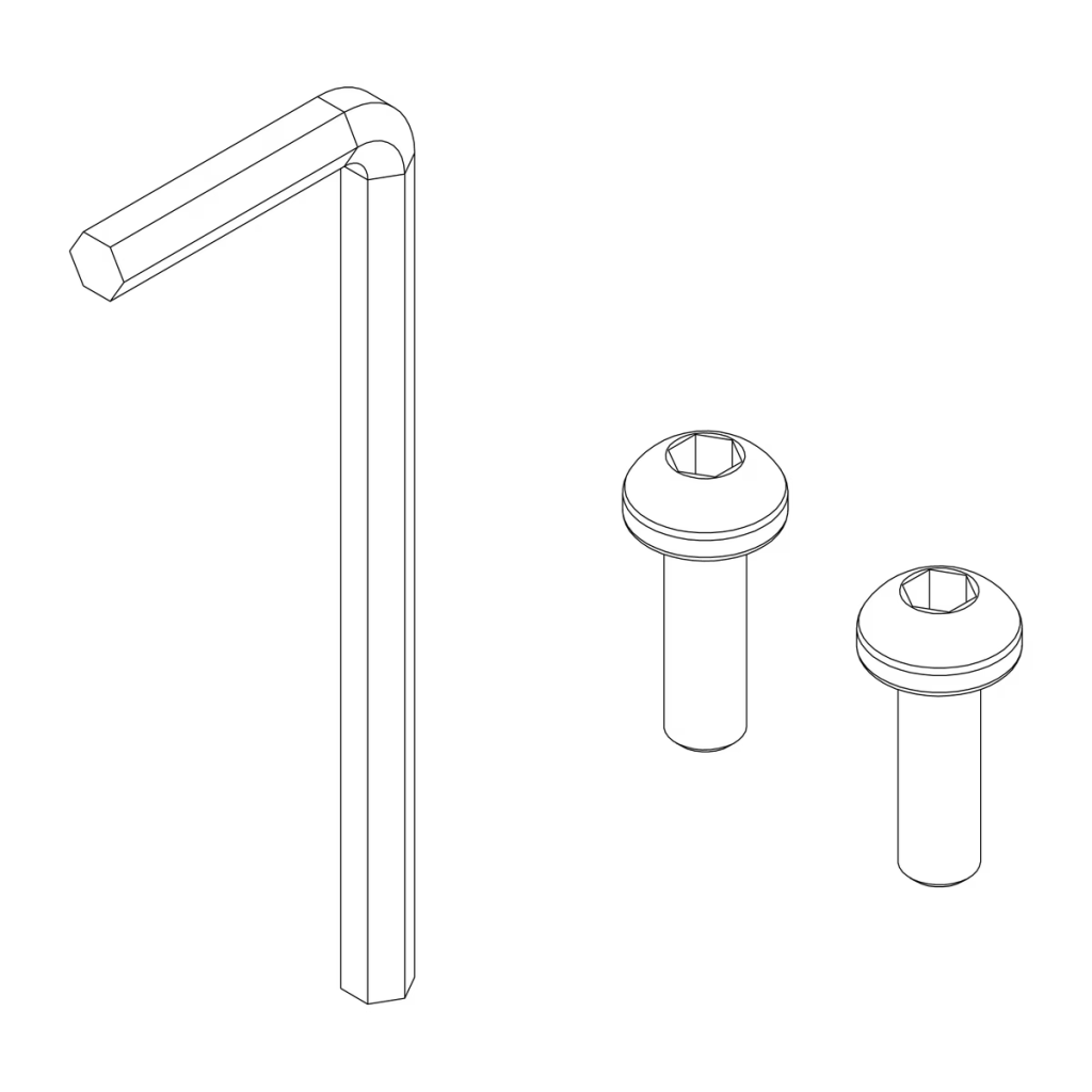 Thule 1540107000 handlebar hardware