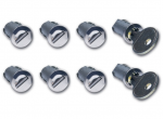 Set of 8 Thule locks and keys