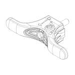 Thule 1500052295 bike carrrier handle excluding lock