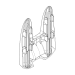 Thule 1500052599 wheel holder tray
