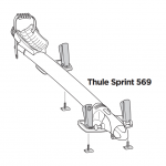 Thule T-Track adapter 889-4