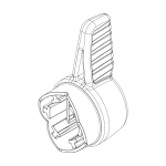 Thule 1500054142 Front hub axle knob