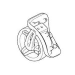 Thule RoundTrip 1500054265 wheel assembly left	