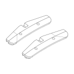 Thule 1500054290 foot pads lower