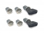 Set of 6 Thule locks with comfort keys