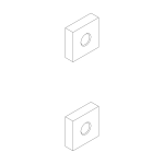 Thule 1500054990 square nut m8