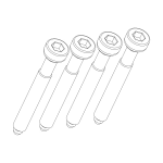 Thule 1500052736 screw m6 44 mm