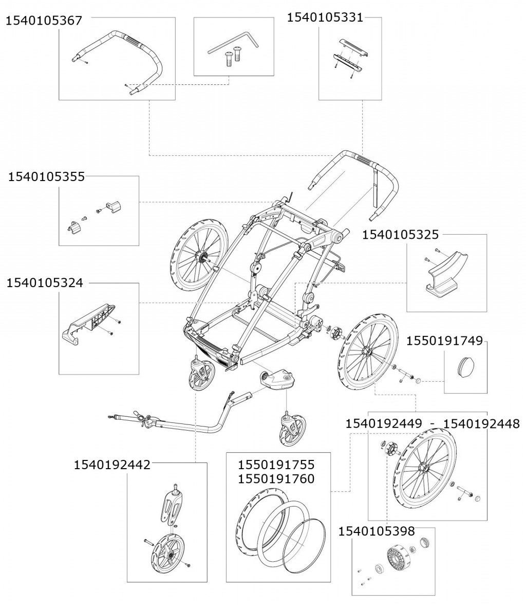 Chariot cougar 2 replacement parts 2025