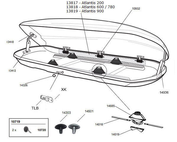 Maak een bed Lijkt op Tragisch Thule Atlantis spare parts