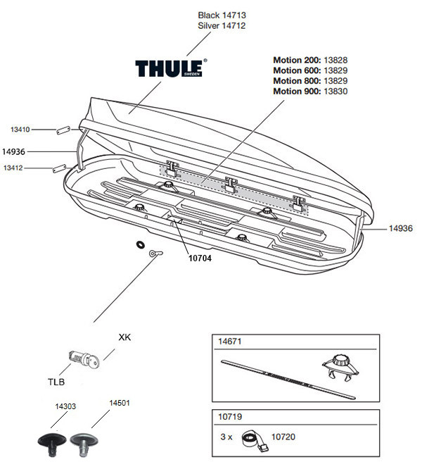 Thule Roof Rack Parts List