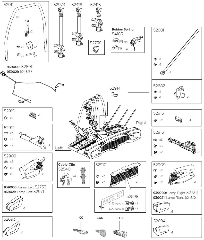 thule 939 velospace xt 3