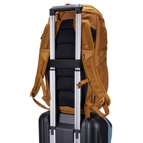 Luggage pass-through strap allows you to attach the backpack to rolling luggage for effortless travel