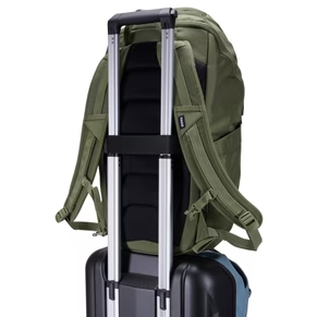 Luggage pass-through strap allows you to attach the backpack to rolling luggage for effortless travel