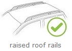 raised roof rails