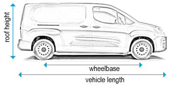 Citroen Berlingo 2018 onwards - LWB - L2, low roof - H1, twin doors