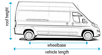 Citroen Relay 2006 onwards - LWB - L3, high roof - H3