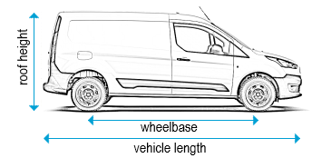 Ford Transit Connect 2013 onwards - LWB - L2, low roof - H1