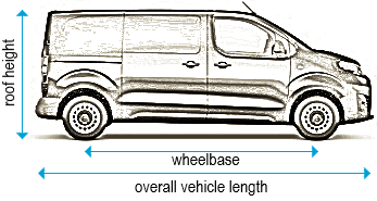 Mercedes Vito 2015 onwards - MWB - L2, low roof - H1, twin doors