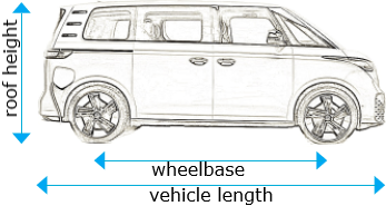 ID Buzz 2022 onwards - SWB - L1, low roof - H1, twin doors