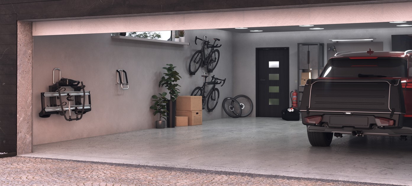 Thule 9771 bike and bike carrier wall hanger