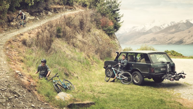 Thule tow ball mounted cycle carrier by bike trail
