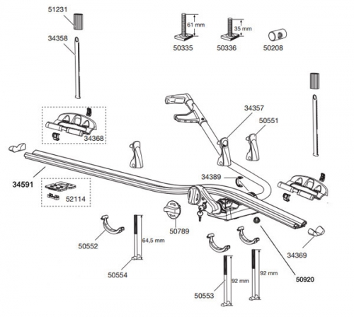 Thule 591 Spares